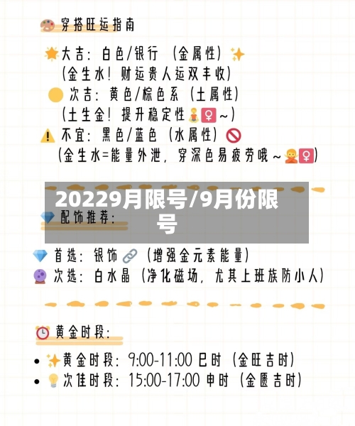 20229月限号/9月份限号