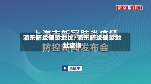 浦东肺炎确诊地址/浦东肺炎确诊地址查询