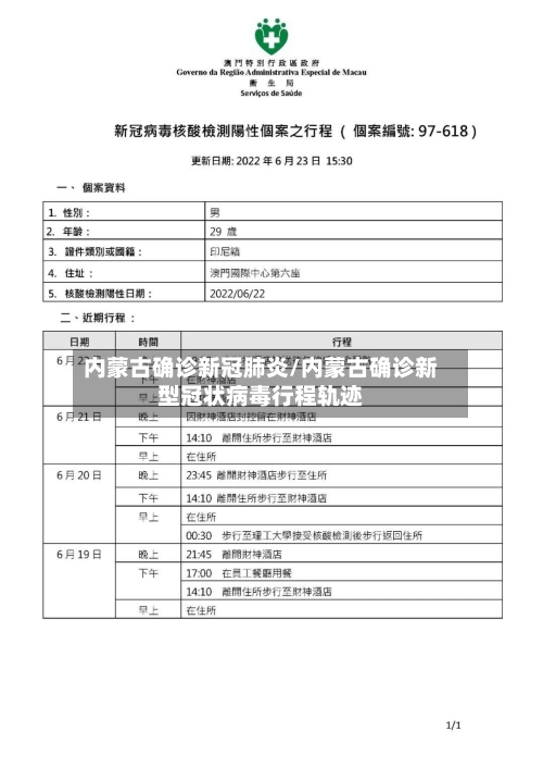 内蒙古确诊新冠肺炎/内蒙古确诊新型冠状病毒行程轨迹-第2张图片
