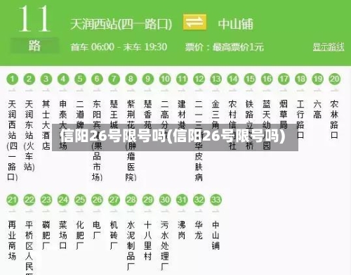 信阳26号限号吗(信阳26号限号吗)-第2张图片