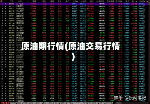 原油期行情(原油交易行情)-第1张图片