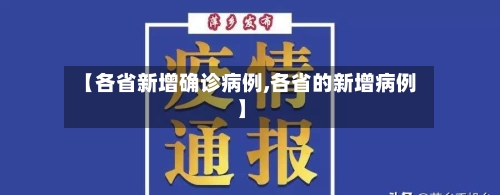 【各省新增确诊病例,各省的新增病例】-第2张图片