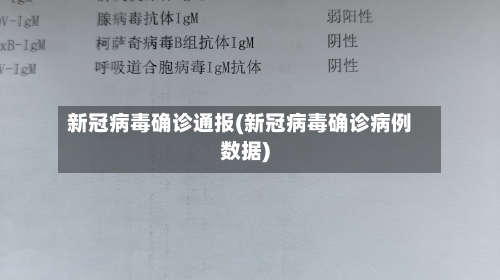 新冠病毒确诊通报(新冠病毒确诊病例数据)