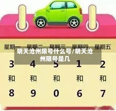 明天沧州限号什么号/明天沧州限号是几-第2张图片