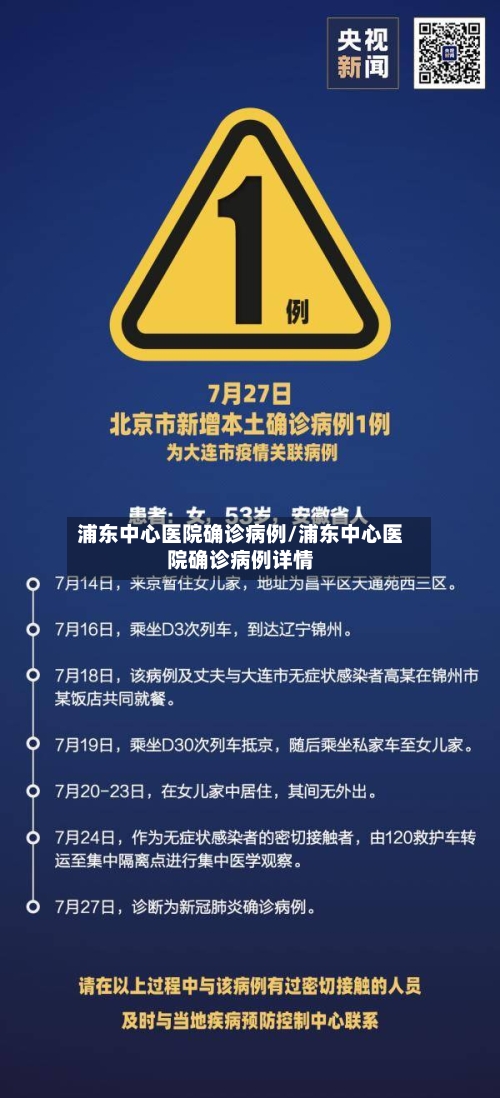 浦东中心医院确诊病例/浦东中心医院确诊病例详情