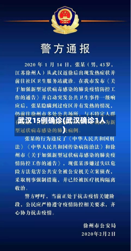 武汉15例确诊(武汉确诊1人)-第3张图片