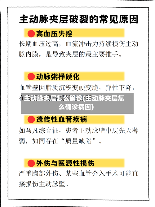 主动脉夹层怎么确诊(主动脉夹层怎么确诊病因)-第3张图片